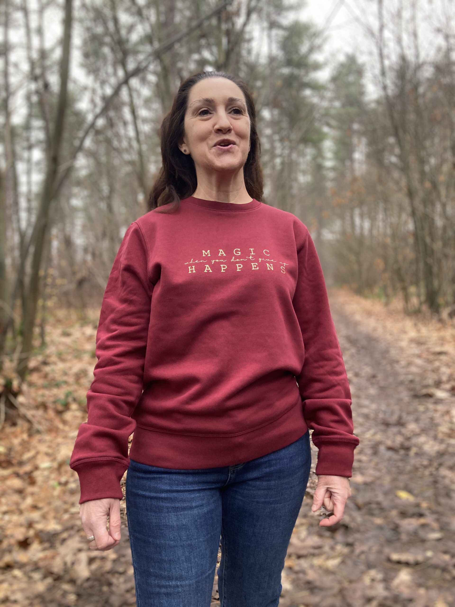 MAGIC HAPPENS when you don't give up sweater