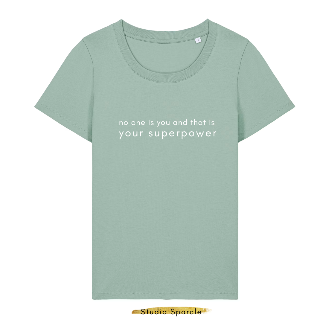 No one is you that is your superpower T-shirt ronde hals - Afbeelding 2