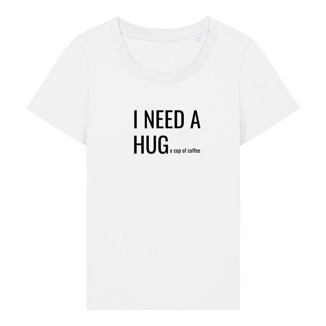 I NEED A HUGe cup of coffee T-shirt ronde hals - Afbeelding 10