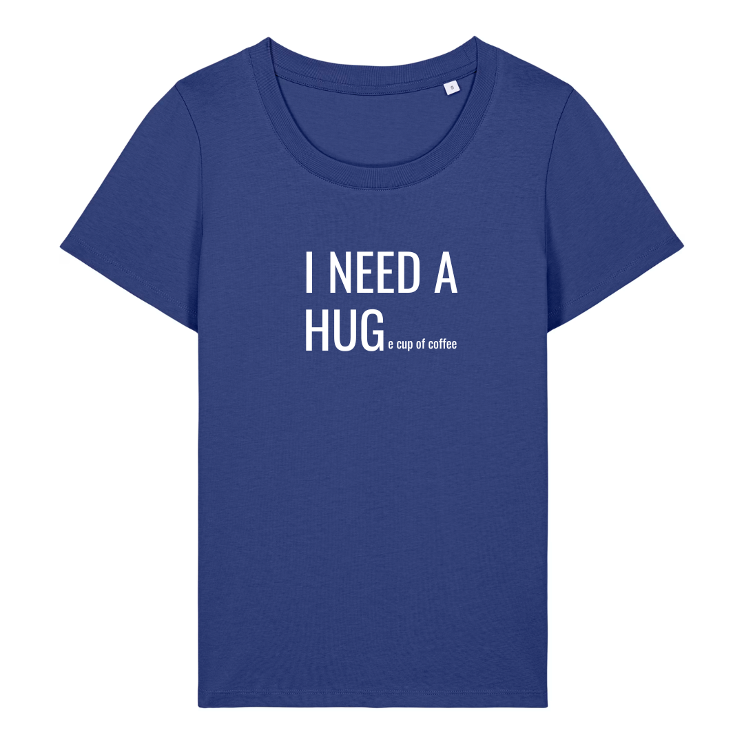 I NEED A HUGe cup of coffee T-shirt ronde hals - Afbeelding 9