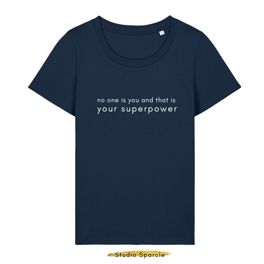 No one is you that is your superpower T-shirt ronde hals - Afbeelding 3
