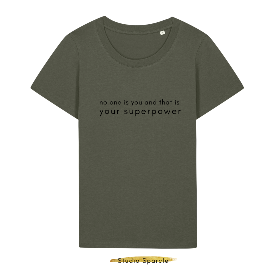 No one is you that is your superpower T-shirt ronde hals - Afbeelding 5