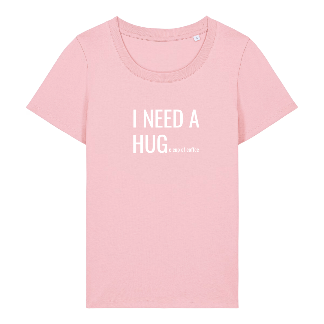 I NEED A HUGe cup of coffee T-shirt ronde hals - Afbeelding 8