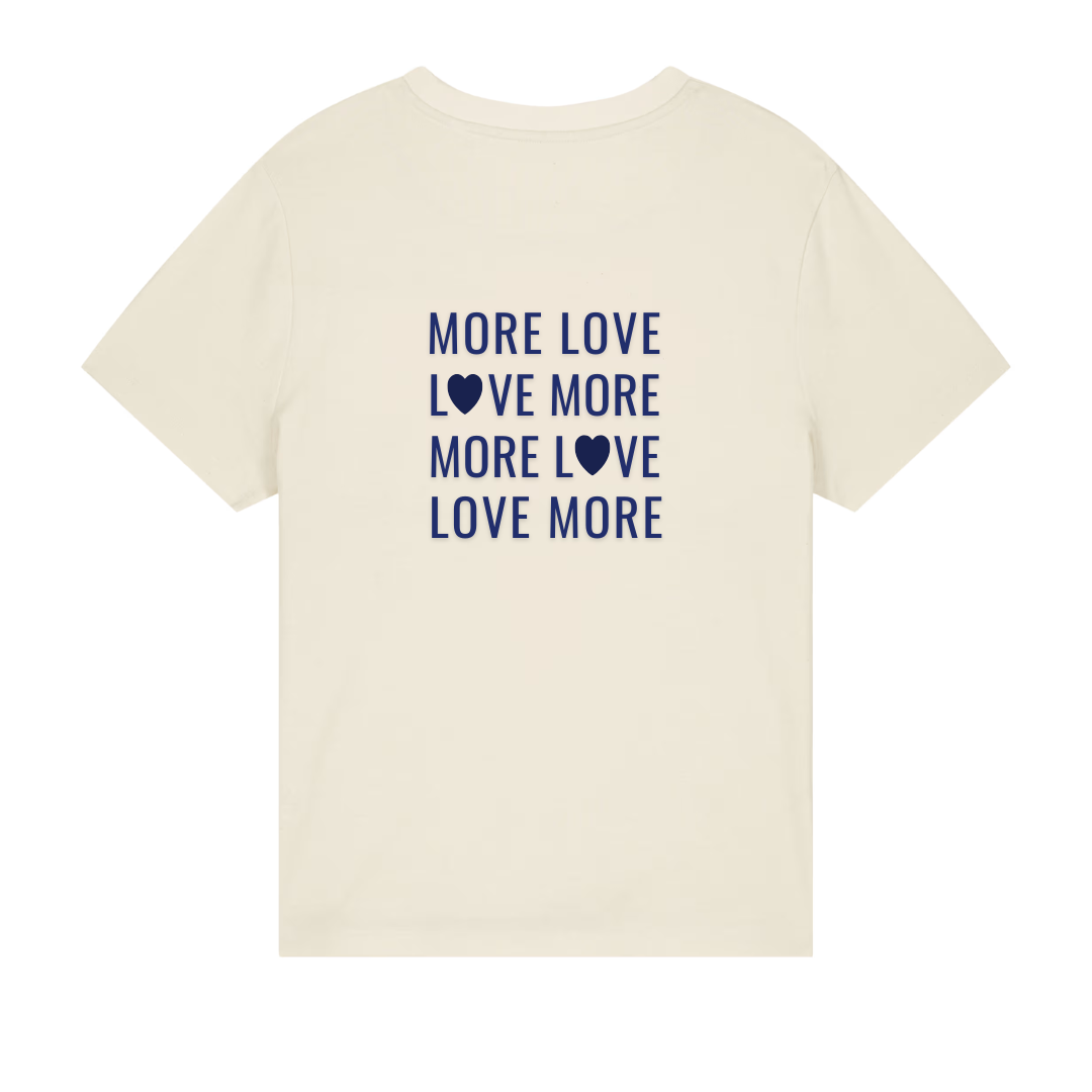 T-shirt ronde hals iets korter model MORE LOVE - Afbeelding 13