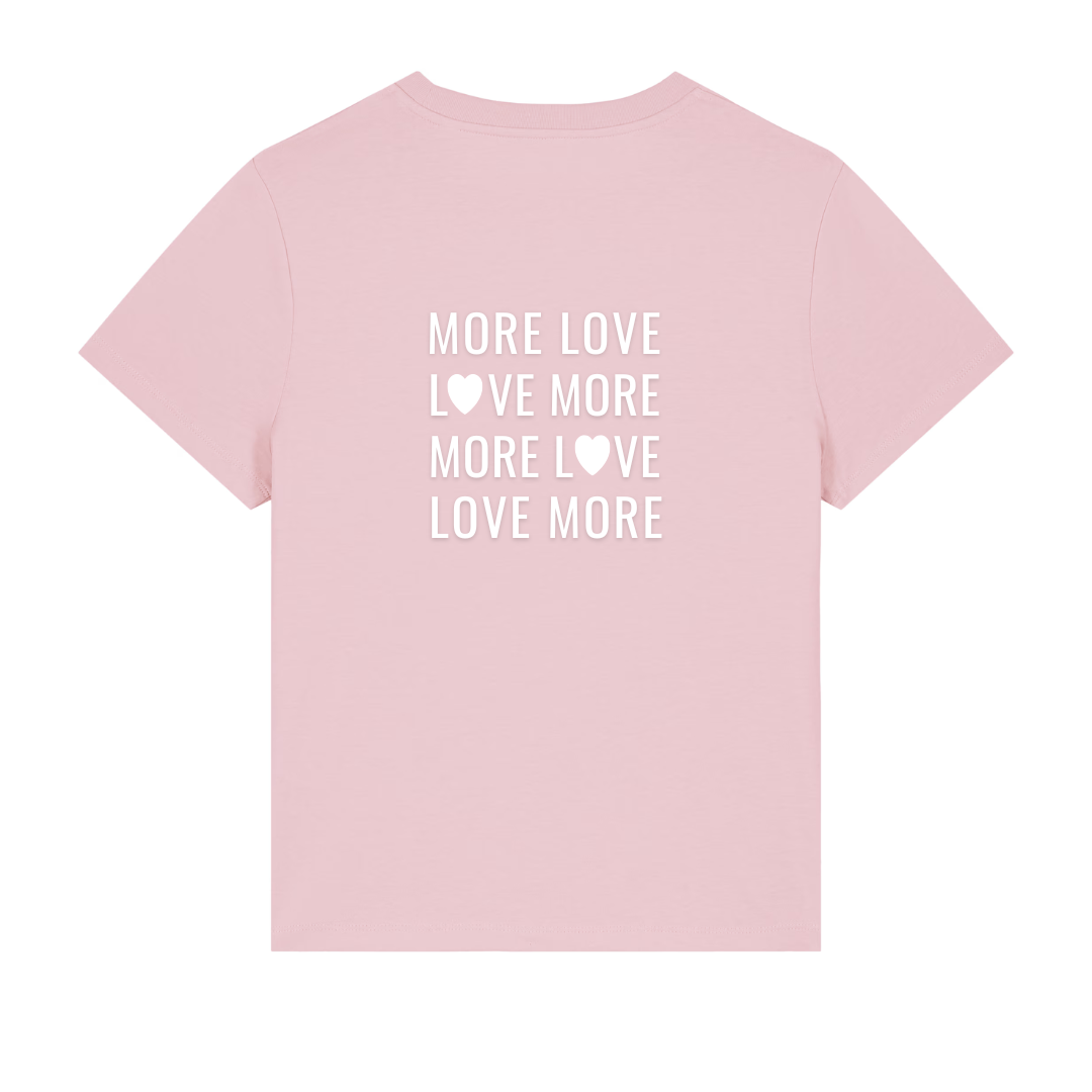 T-shirt ronde hals iets korter model MORE LOVE - Afbeelding 15