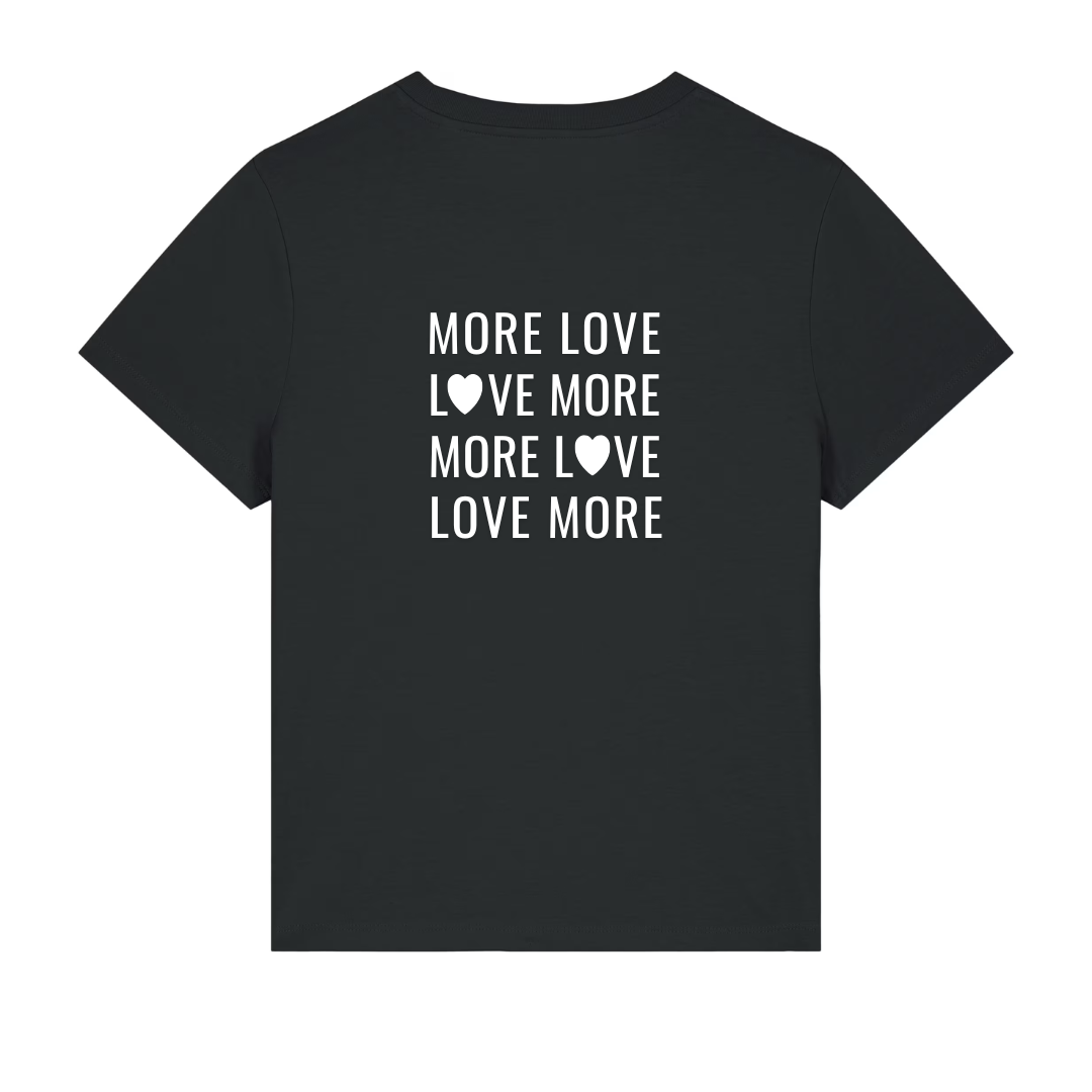 T-shirt ronde hals iets korter model MORE LOVE - Afbeelding 17