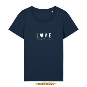 T-shirt ronde hals Love is always the answer