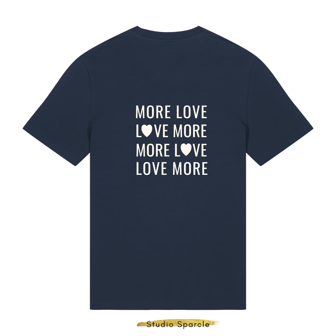 T-shirt losvallend MORE LOVE LOVE MORE - Afbeelding 4