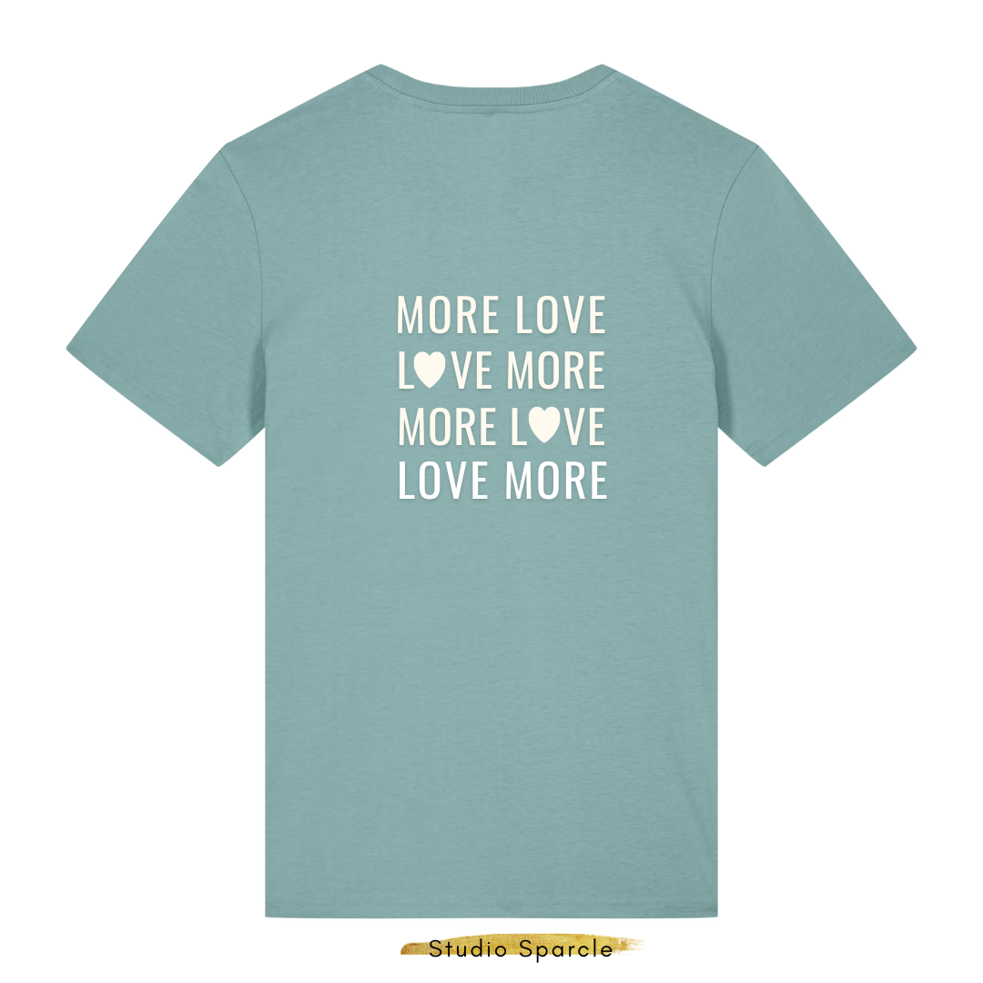 T-shirt losvallend MORE LOVE LOVE MORE - Afbeelding 3